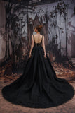 A-Line Court Train Sparkle Tulle Wedding Dress CW3528 - COCOMELODY
