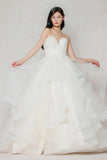 Ball Gown Sweep-Brush Train Tulle Wedding Dress CW3632 - COCOMELODY