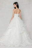 Ball Gown Sweep-Brush Train Tulle Wedding Dress CW3632 - COCOMELODY