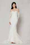 Trumpet-Mermaid Chapel Train Tulle Wedding Dress CW3641 - COCOMELODY