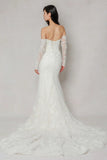 Trumpet-Mermaid Chapel Train Tulle Wedding Dress CW3641 - COCOMELODY