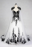 A-Line Court Train Tulle Wedding Dress CW3652