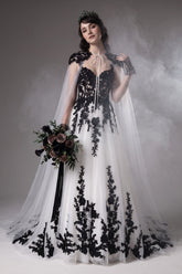 A-Line Court Train Tulle Wedding Dress CW3652