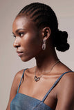 Rhodium plated Necklaces with Crystals CX0012 - COCOMELODY