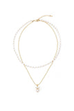 Alloy Necklaces with Imitation Pearl CX0026 - COCOMELODY