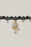 Lace and Alloy Necklaces with Crystals CX0045 - COCOMELODY