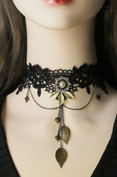 Lace Necklaces with Rhinestone CX0046 - COCOMELODY