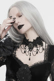 Lace and Alloy Necklaces with Crystals CX0058 - COCOMELODY