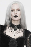 Lace and Alloy Necklaces with Crystals CX0058 - COCOMELODY