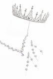 Crystals Tiara Necklace Earrings Jewelry CY0067 - COCOMELODY