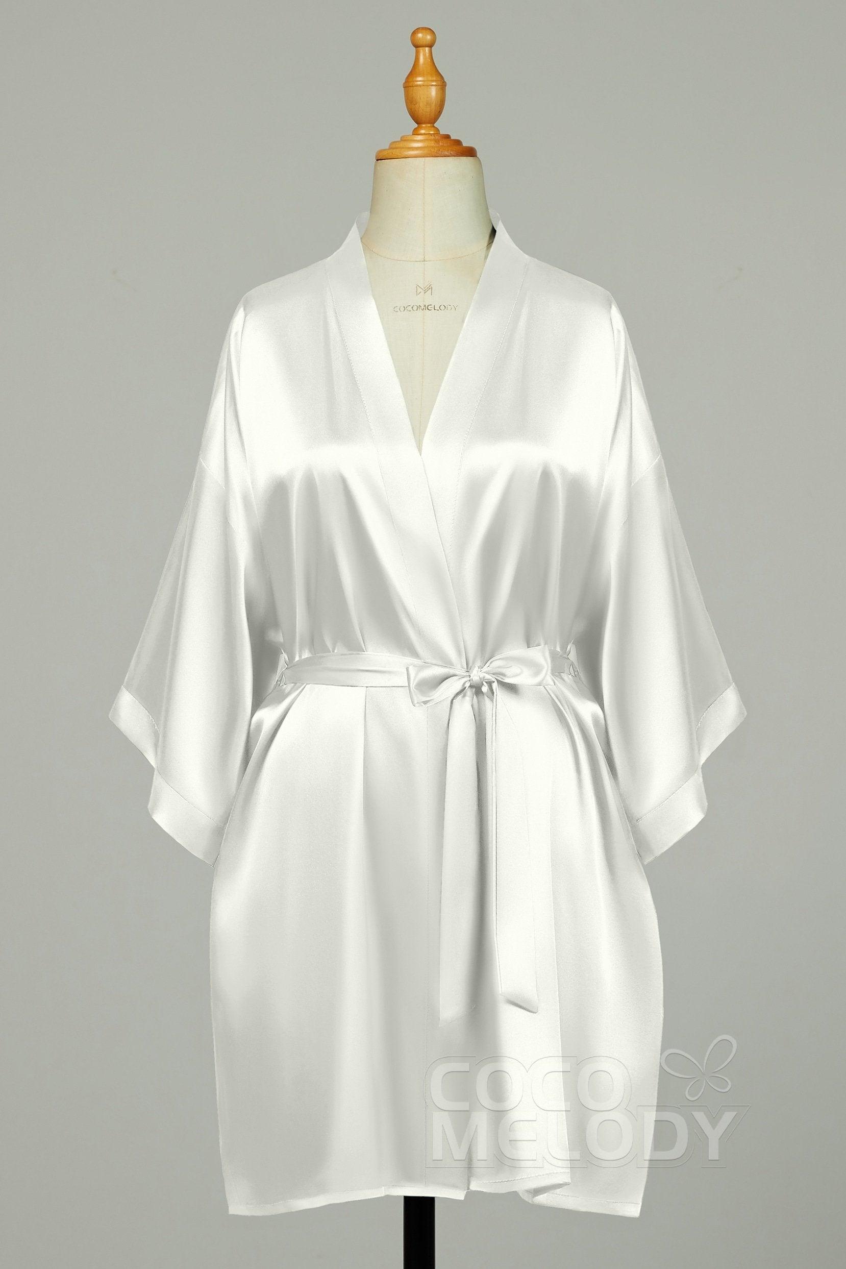 Short Silk-Like Robes CZ0204 - COCOMELODY