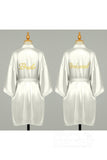 Short Silk-Like Robes CZ0204 - COCOMELODY