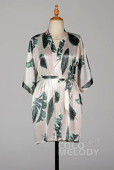 Short Silk-Like Robes CZ0215 - COCOMELODY