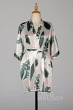 Short Silk-Like Robes CZ0215 - COCOMELODY