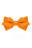 Men's 2-Piece Elastic Silk Like Satin Bow Ties Pocket Square - COCOMELODY