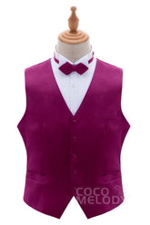 Men's Elastic Silk Like Satin Vests CZ170022 - COCOMELODY