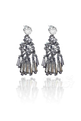 Modern Alloy Wedding Earrings with Jewel HG18017 - COCOMELODY