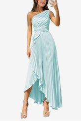 Asymmetrical Maxi Satin Dresses CS1076CR
