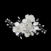 Handcrafted crystal Pearl Headwear Hairpin for wedding accessories 573589507863 - COCOMELODY