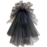 Wedding Headwear Pommel Gauze Black Styling Gauze Gothic Style 740756682227 - COCOMELODY