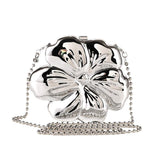 Flower bag mirror plating process oblique span bag 778089021024 - COCOMELODY