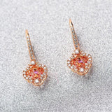 Four-leaf clover stud earrings 738526713611 - COCOMELODY