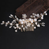 Pearl Bride Hair Comb Wedding Hair Accessories for Brides 597087436525 - COCOMELODY