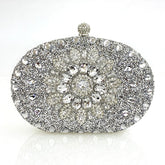 Shell full of diamonds glitter glass rhinestones wedding banquet dinner bag 736519933092 - COCOMELODY