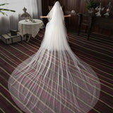 Trailing Pearl Yarn Double-Layer Covered Face Veil 606087692939 - COCOMELODY