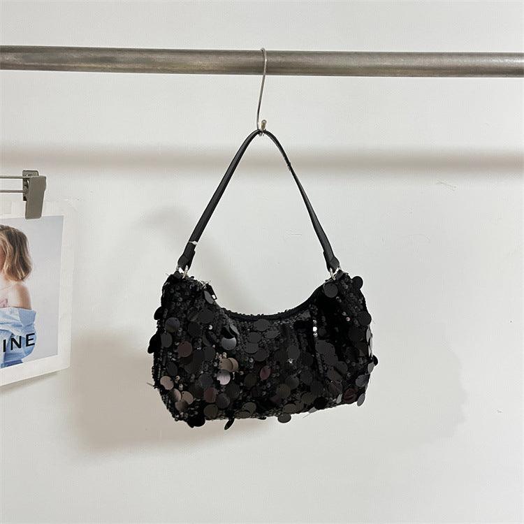 Sequined dumpling shoulder crossbody bag 778399726408 - COCOMELODY