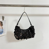 Sequined dumpling shoulder crossbody bag 778399726408 - COCOMELODY