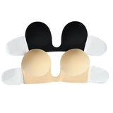 Deep U-shaped invisible bra One piece strapless super tucked-in wing traceless 691292759521 - COCOMELODY