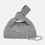 Diamond-encrusted portable dinner bag 773141196365 - COCOMELODY