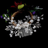 Pearl Bride Hair Comb Wedding Hair Accessories for Brides 597087436525 - COCOMELODY