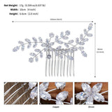 Bride Hair Comb Wedding Hair Accessories for Brides 694267866547 - COCOMELODY