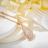 Drop necklace gold-plated full drill collarbone chain 800621951236 - COCOMELODY