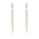 S925 silver needle long tassel earrings 762461389092 - COCOMELODY