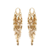 Sequined tassel earrings 716729737869 - COCOMELODY