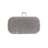 Hand diamond-encrusted dinner bag Hand bag chain small square bag 689059915170 - COCOMELODY