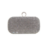 Hand diamond-encrusted dinner bag Hand bag chain small square bag 689059915170 - COCOMELODY