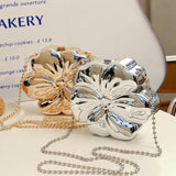 Flower bag mirror plating process oblique span bag 778089021024 - COCOMELODY