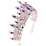 Baroque rhinestone alloy festival headband Crown Luxury tiara crown 651827787417 - COCOMELODY
