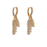 Earrings Bright Nebula Zircon Pearl Earrings 748956093496 - COCOMELODY