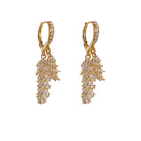 Earrings Bright Nebula Zircon Pearl Earrings 748956093496 - COCOMELODY