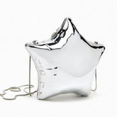 Gold and Silver Star shoulder bag Mini chain bag Crossbody acrylic bag 764305380260 - COCOMELODY