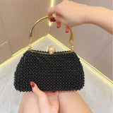 Pearl Tote Party Dress Party bag Evening bag Diagonal dinner bag 758596864368 - COCOMELODY