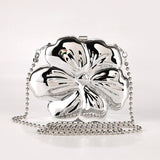 Flower bag mirror plating process oblique span bag 778089021024 - COCOMELODY