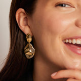 Electroplated drop percussion earrings 817357476571 - COCOMELODY