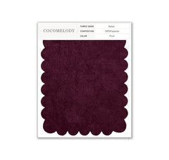Velvet Fabric Swatch in Single Color SWVT19004 - COCOMELODY