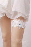 Lace Wedding Garter with Diamond WD17002 - COCOMELODY